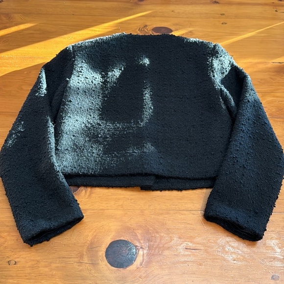 Abercrombie & Fitch Collarless Boucle Jacket - Picture 10 of 15